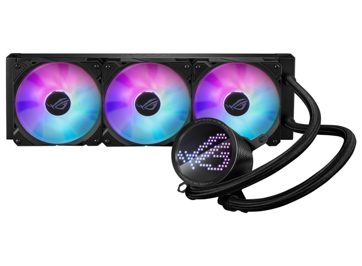 ASUS ROG Ryuo III 360 AIO Liquid CPU Cooler, 8th Gen Asetek Pump, Anime Matrix LED, 2200 RPM Speed Black ASUS ROG Ryuo III 360 AIO Liquid CPU Cooler, 8th Gen Asetek Pump, Anime Matrix LED, 2200 RPM Speed Black